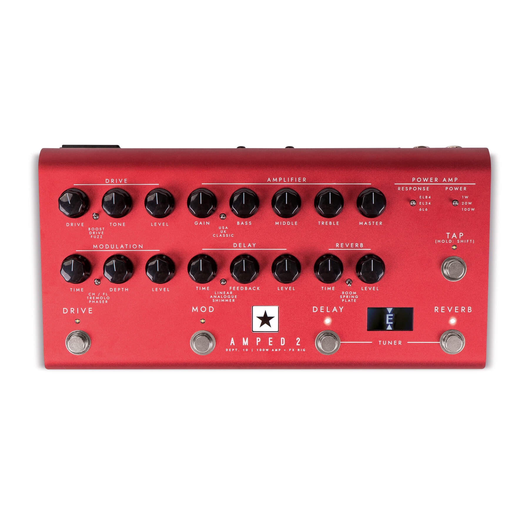 Blackstar Dept. 10 AMPED 2 100-Watt Amplifier Pedal 1