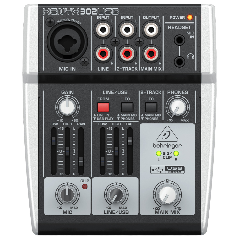 BEHRINGER XENYX 302USB / Analog Mixer 1