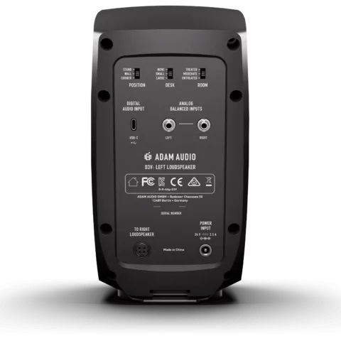 ADAM Audio D3V Aktif Çift Stüdyo Monitörü (Siyah) 3