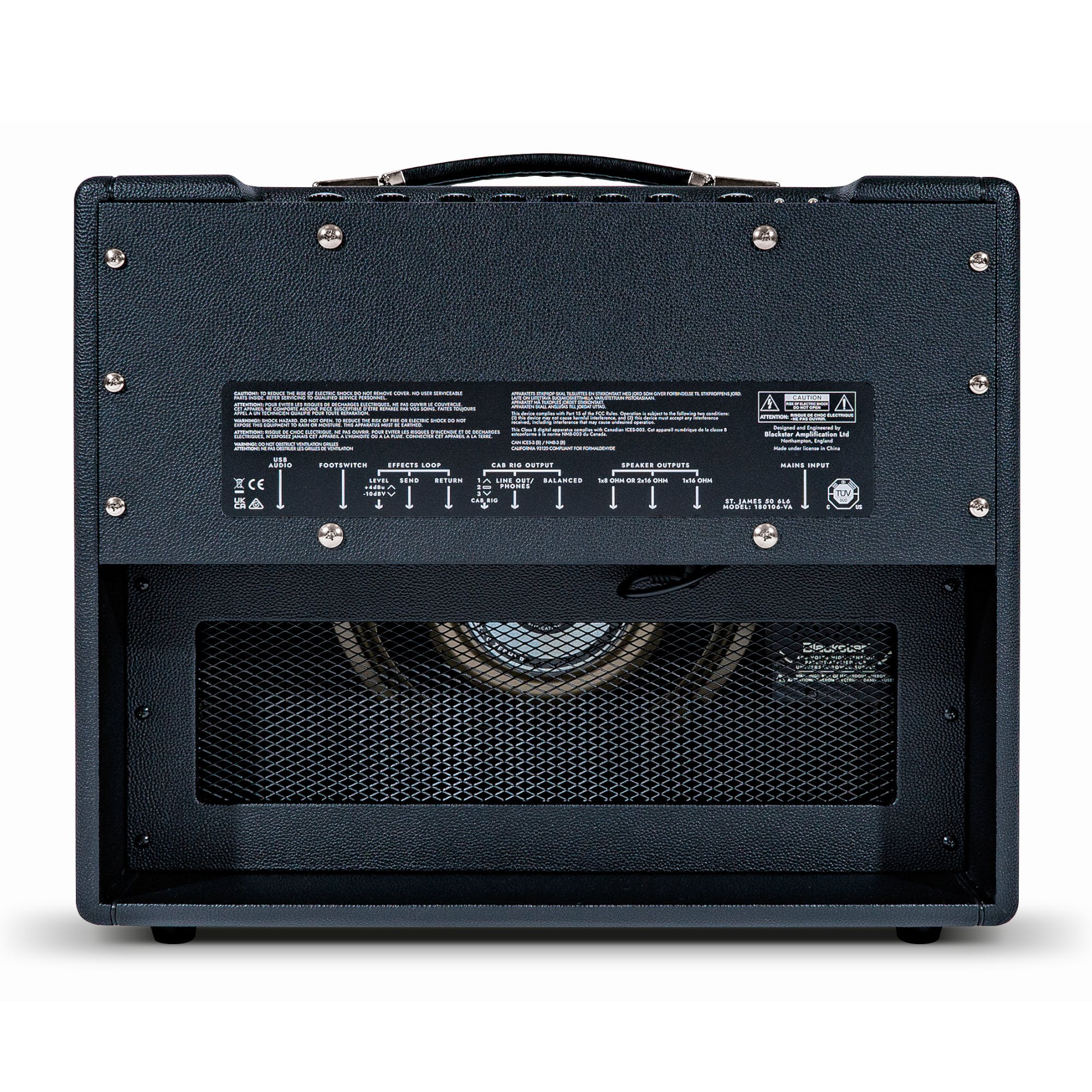 Blackstar St. James 50-watt 1 x 12" 6L6 Tubes Combo Amfi (Siyah) 4