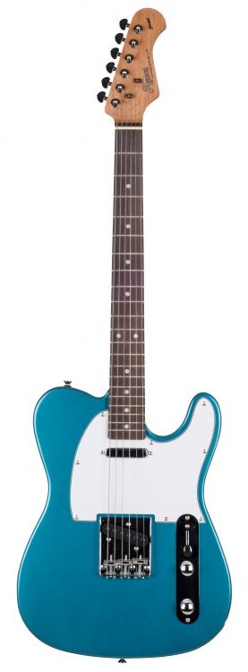 Kozmos KTL-ALDSS-GRWN-LPB SS Cilalı Sap Gülağacı Klavye Lake Placid Blue Elektro Gitar 1