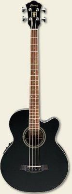 IBANEZ AEB8E-BK AEL Serisi Siyah Akustik Bas Gitar 1
