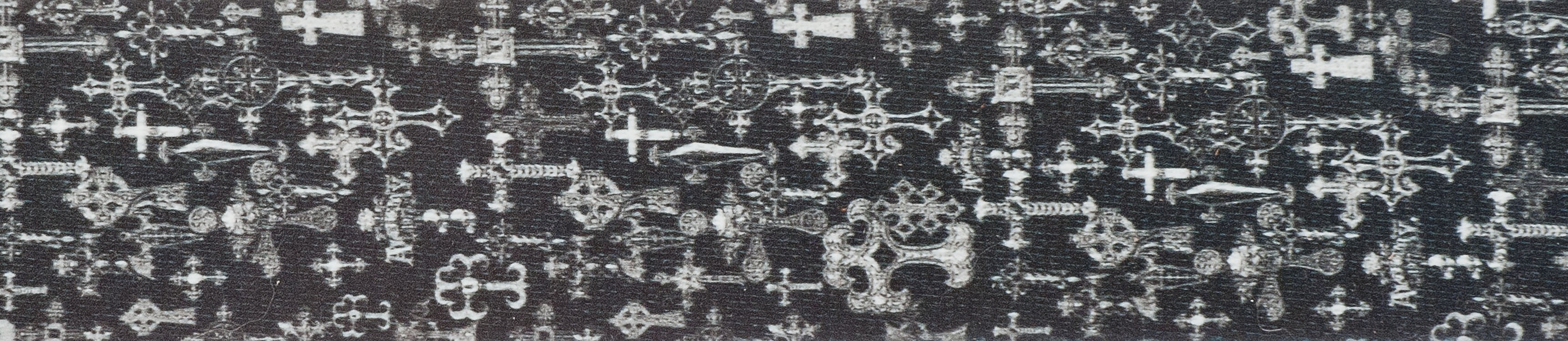 PLANETWAVES 50AL02 GİTAR ASKISI, 50MM, ALCHEMY STR-GOTHIC CROSS 1