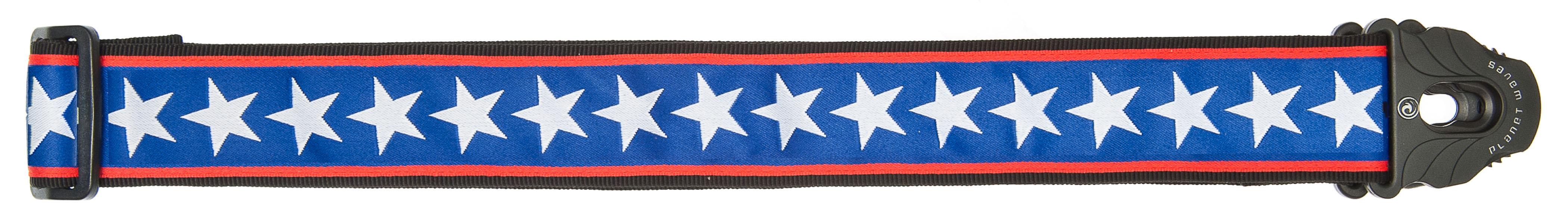 PLANETWAVES 50PLA10 GİTAR ASKISI, 50MM, LOCK-STARS STRIPES 4