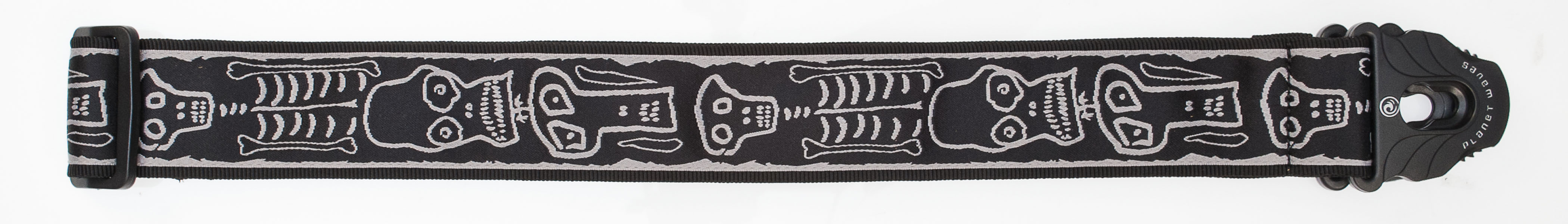 PLANETWAVES 50PLJS01 GİTAR ASKISI, 50MM, LOCK-JS SKULL N BONESS 2