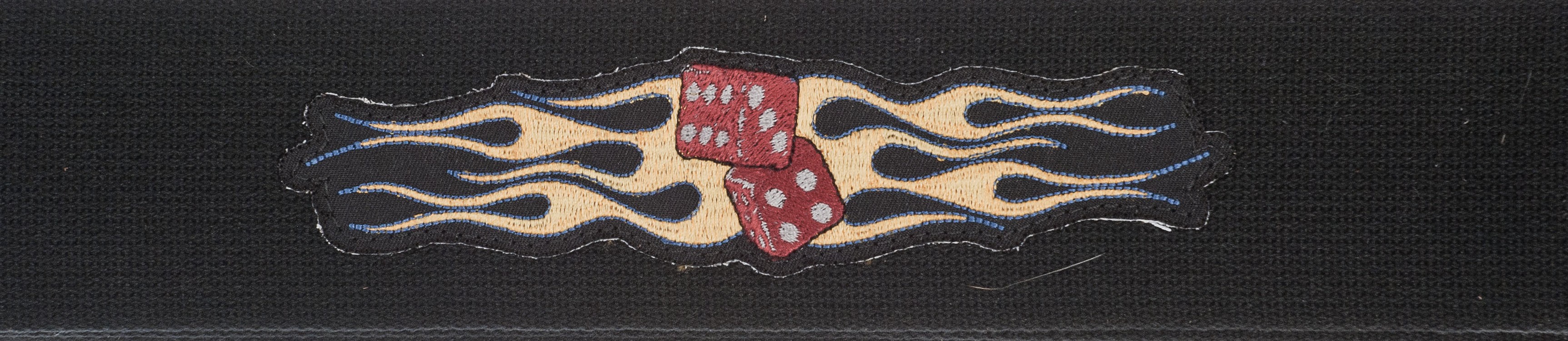 PLANETWAVES 64P05 GİTAR ASKISI, 64MM, DOKUMA FLAMING DICE 1