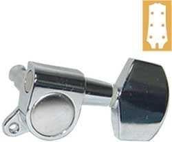 VALENCIA AMH7001CR AKUSTİK GİTAR KULAĞI, 3+3, KROM 2