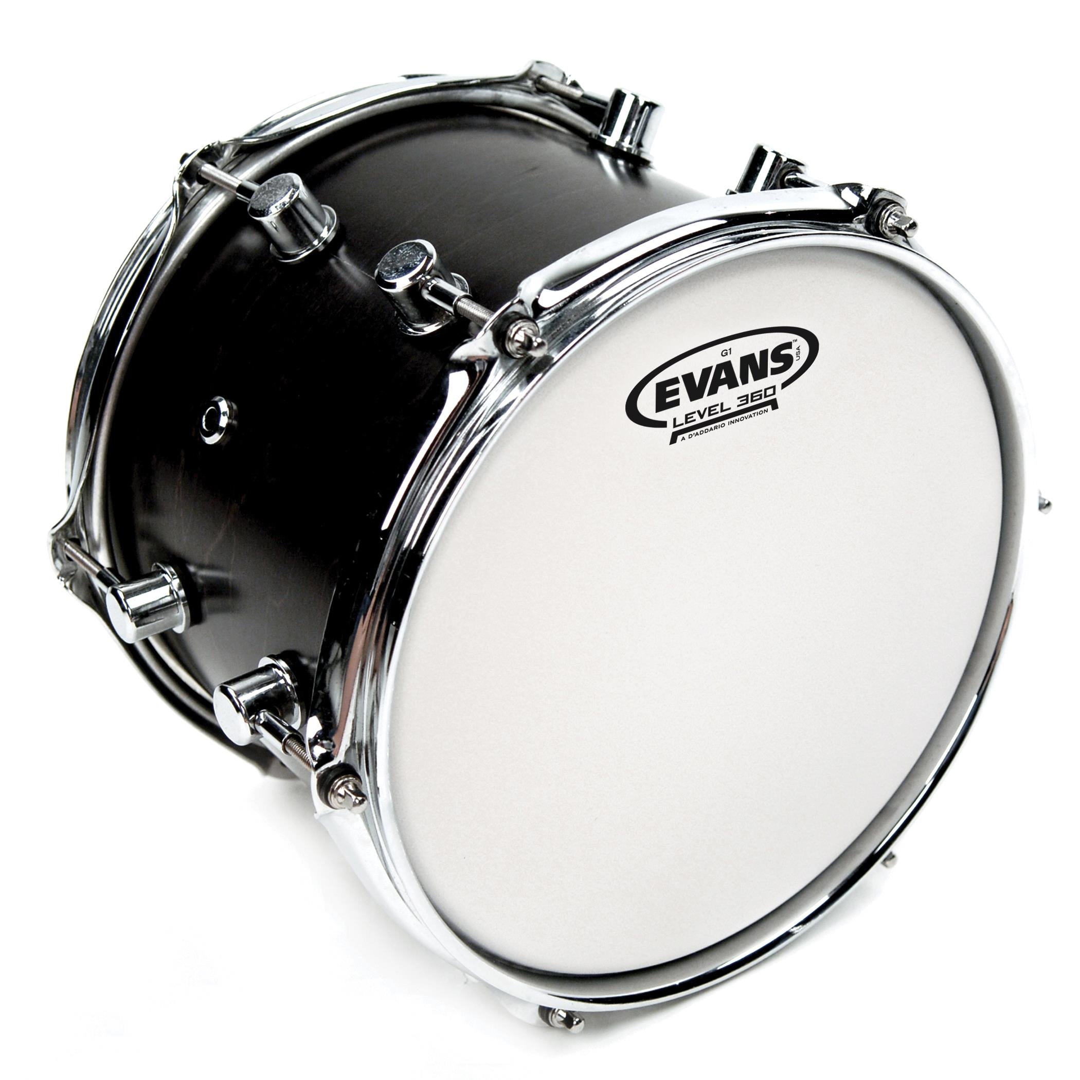 EVANS B12G1 12" DERİ TOM VE TRAMPET KUMLU BEYAZ TEK KAT 3