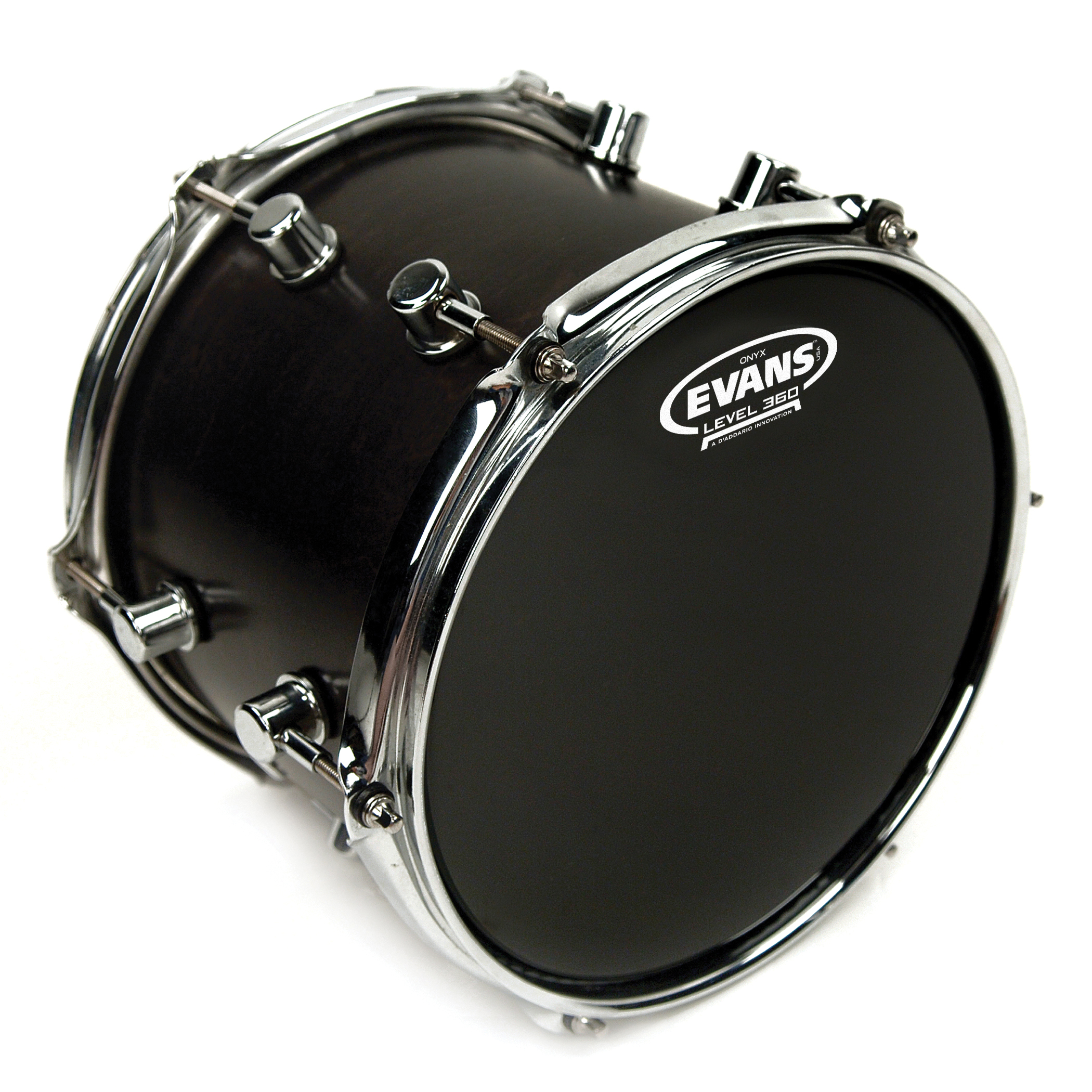 EVANS B12ONX2 12" DERİ TOM VE TRAMPET KUMLU SİYAH ÇİFT KAT 1