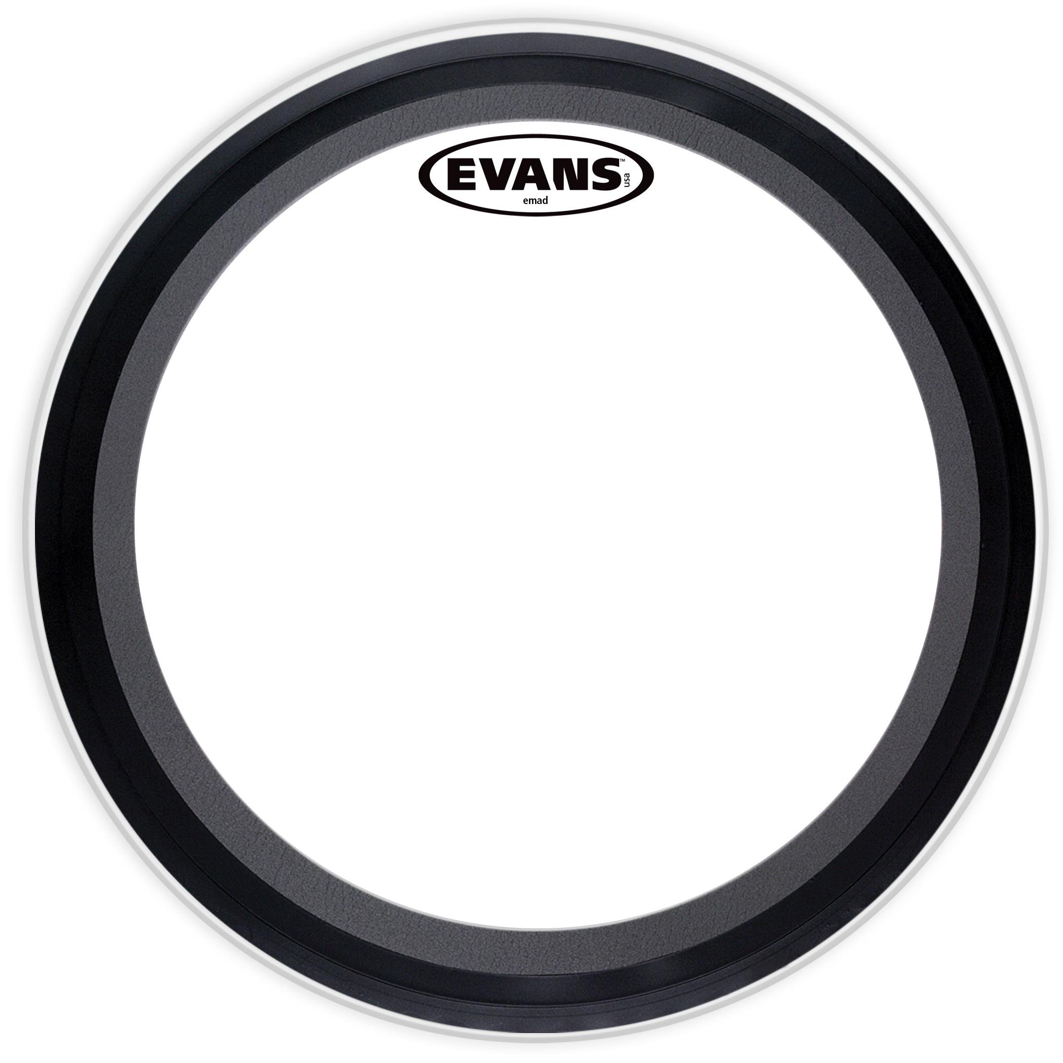 EVANS BD22EMADCW 22" DERİ KİCK KUMLU BEYAZ SÜNGERLİ TEK KAT (10 MİL) 3