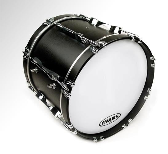EVANS BD28MS1W 28" DERİ MARCHING BEYAZ TEK KAT (10 MİL) 2