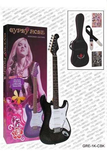 ELEKTRO GİTAR GYPSY ROSE SET (GIGBAG, STRAP, STICK 1