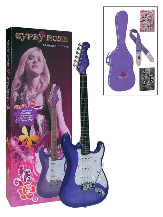 ELEKTRO GİTAR GYPSY ROSE SET (GIGBAG, STRAP, STICK 1