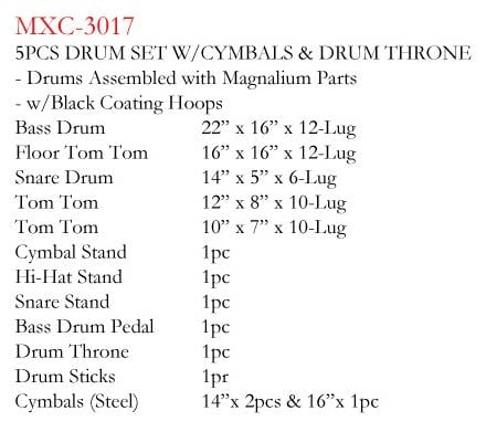 MAXTONE MXC-3017FBK DAVUL SET SİYAH 4