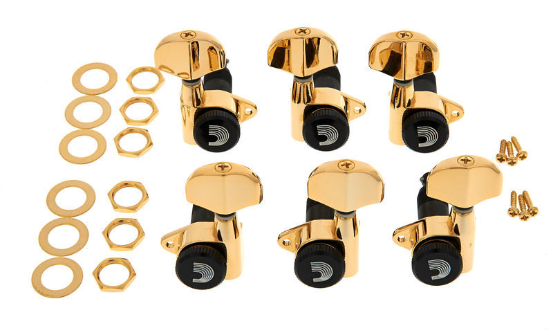 PLANETWAVES PWAT333L ELEKTRO GİTAR KULAĞI, 3+3, GOLD 3