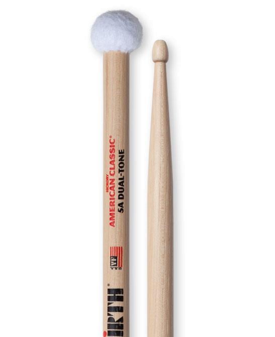 VICFIRTH V5ADT BAGET 5A DUAL-TONE, HICKORY, 0.565"x16" 2