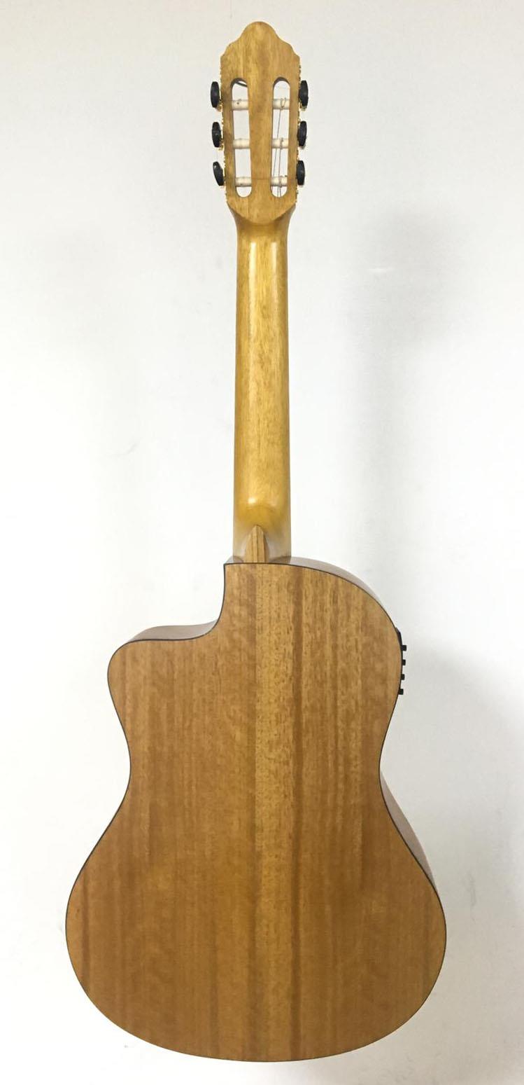 ELEKTRO KLASİK GİTAR, CUTAWAY, 4/4, NATUREL MAT, 5