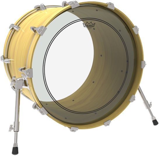 REMO P3-1318-C2- Powerstroke® P3 Şeffaf 18" Bas Davul Derisi 3