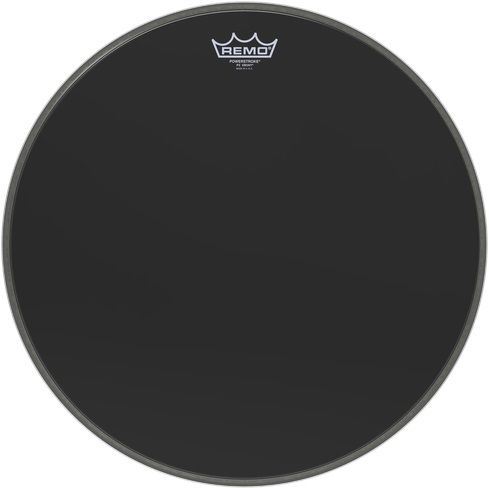 REMO P3-1018-ES- Powerstroke® P3 Ebony® 18" Bas Davul Derisi 1
