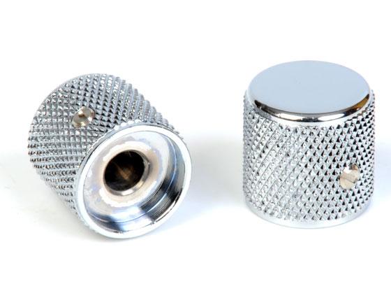 Fender Telecaster/Precision Bass Knurled Chrome 2 Kontrol Düğmesi 1