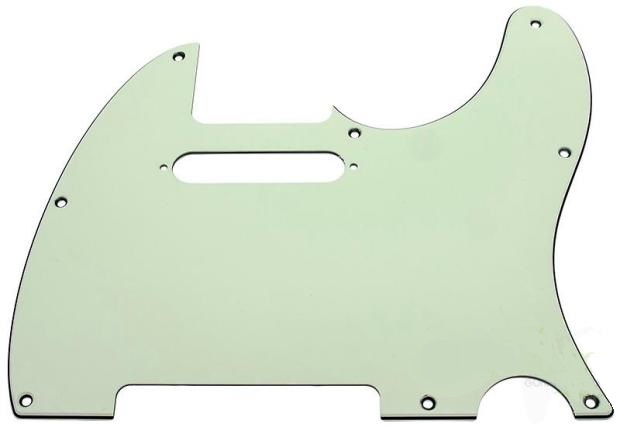 Fender Telecaster 8-Hole Mount Mint Green 3-Ply Pickguard 1