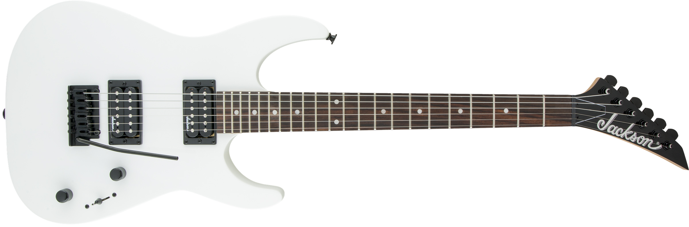 Jackson JS Dinky JS11 Amaranth Klavye Snow White Elektro Gitar 1