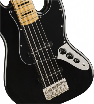Squier Classic Vibe 70s Jazz Bass V Akçaağaç Klavye Black 5 Telli Bas Gitar 4