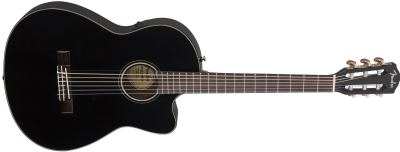 Fender CN-140SCE Nylon Thinline Black Elektro Klasik Gitar 2