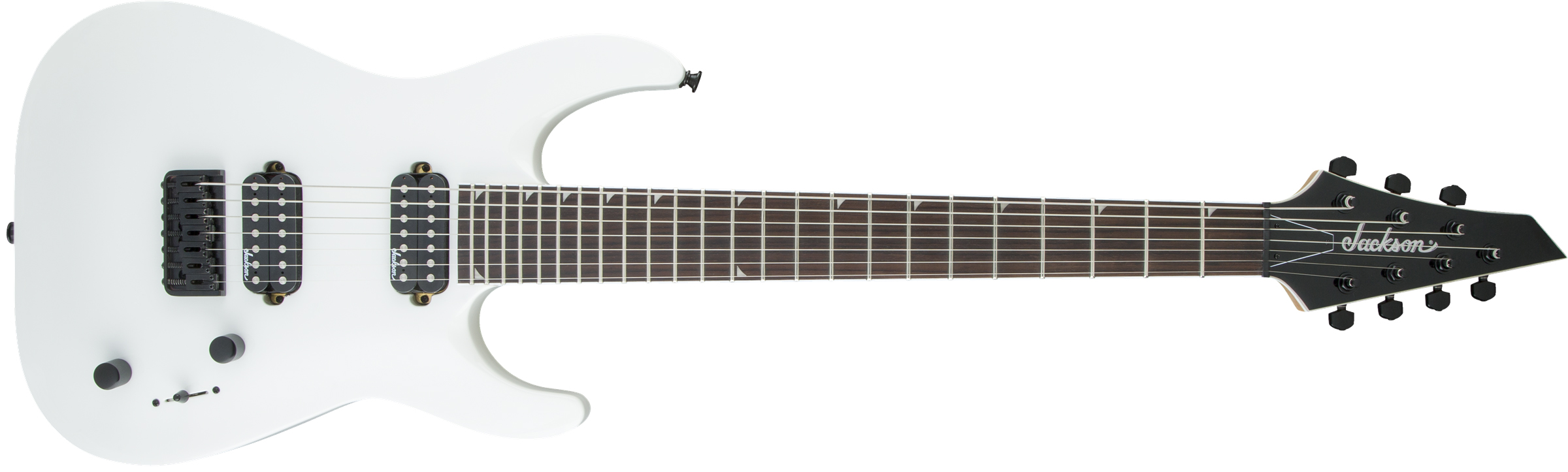 Jackson JS Dinky Arch Top JS32-7 DKA HT Amaranth Klavye Snow White 7 Telli Elektro Gitar 1