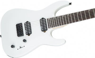 Jackson JS Dinky Arch Top JS32-7 DKA HT Amaranth Klavye Snow White 7 Telli Elektro Gitar 5