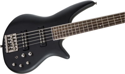 Jackson JS Spectra Bass JS3V Laurel Klavye Satin Black Bas Gitar 5