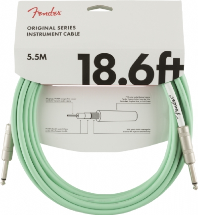 Fender Original 5m Surf Yeşil Enstrüman Kablosu 5