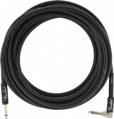 Fender Professional Düz/L Uçlu 5m Siyah Enstrüman Kablosu 6