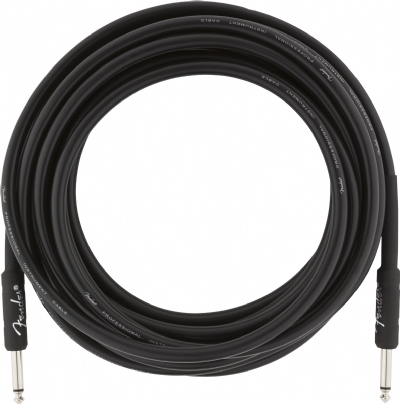 Fender Professional Düz/Düz Uçlu 5m Siyah Enstrüman Kablosu 2