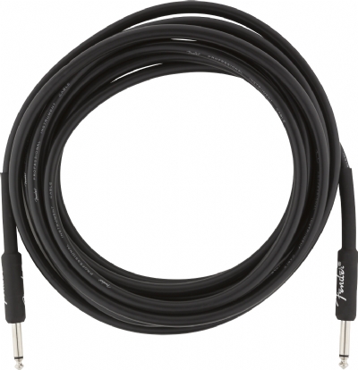 Fender Professional Düz/Düz Uçlu 4m Siyah Enstrüman Kablosu 6