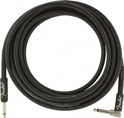Fender Professional Düz/L Uçlu 4m Siyah Enstrüman Kablosu 2