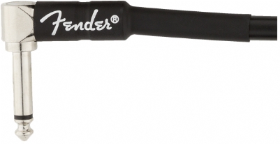 Fender Professional Düz/L Uçlu 4m Siyah Enstrüman Kablosu 4