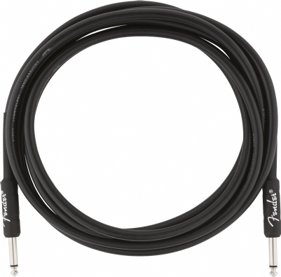 Fender Professional Düz/Düz Uçlu 3m Siyah Enstrüman Kablosu 5