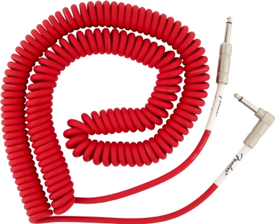 Fender Original Coil Cable Düz/L Uçlu 9m Fiesta Kırmızı Enstrüman Kablosu 2
