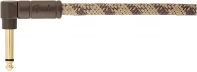 Fender Festival Düz/L Uçlu 5m Pure Hemp Brown Stripe Enstrüman Kablosu 3