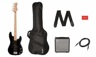 Squier Affinity Precision Bass PJ Akçaağaç Klavye Black Rumble 15 Bas Gitar Seti 2