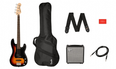 Squier Affinity Precision Bass PJ Laurel Klavye 3-Color Sunburst Rumble 15 Bas Gitar Seti 2