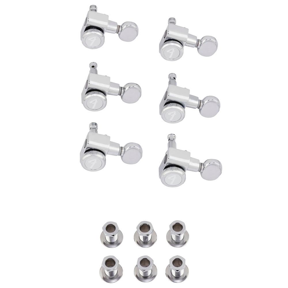Fender Fender Staggered Kilitli Vintage-Style Buttons Polished Krom 6 Akort Burgusu 1