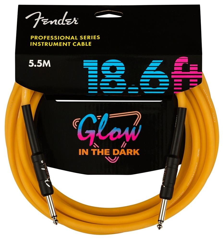 Fender Professional Fosforlu Turuncu 5m Enstrüman Kablosu 1