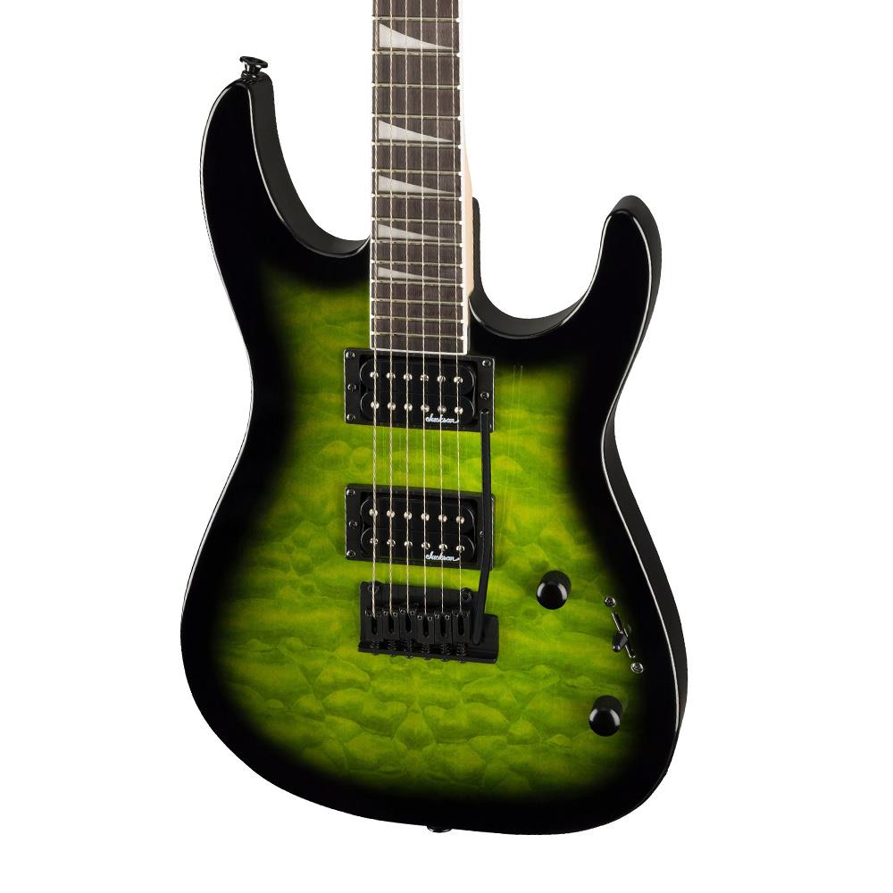 Jackson JS20 Dinky DKQ 2PT Amaranth Klavye Transparent Green Burst Elektro Gitar 3