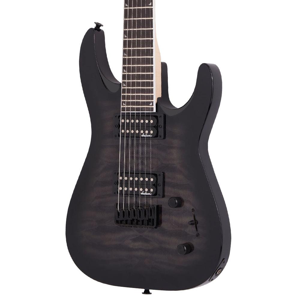 Jackson JS Dinky Arch Top JS22Q-7 DKA HT Amaranth Klavye Transparent Black Burst 7 Telli Elektro Gitar 3