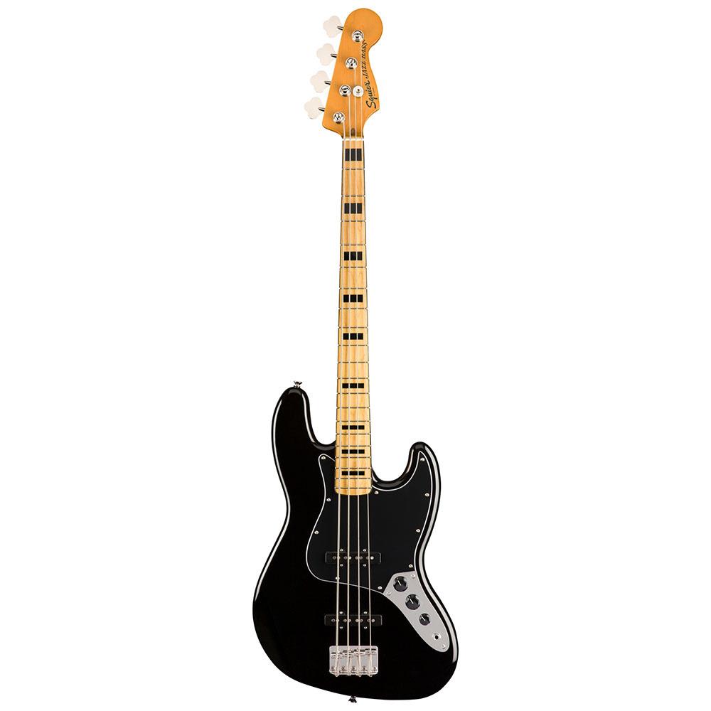 Squier Classic Vibe 70s Jazz Bass Akçaağaç Klavye Black Bas Gitar 1
