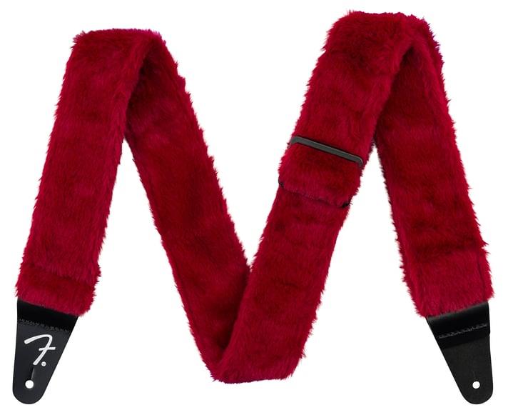Fender Poodle Plush Red Gitar Askısı 1