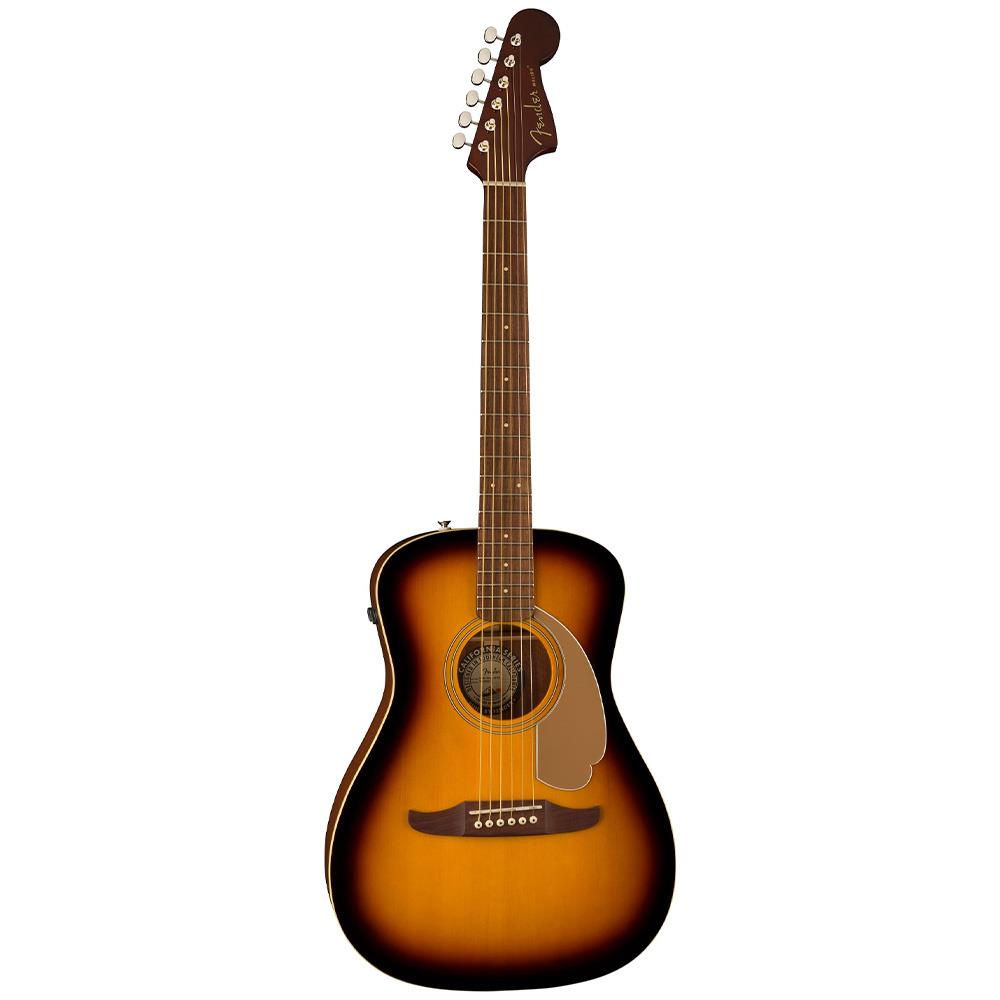 Fender Malibu Player Ceviz Klavye GPG Sunburst Elektro Akustik Gitar 3