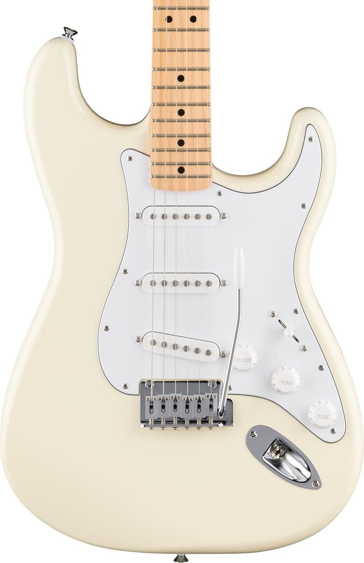 Fender Standard Stratocaster Akçaağaç Klavye Olympic White Elektro Gitar 1